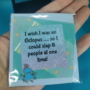 Handmade Inspirational Quotes with Charm! Nursing Home Crafts! Octopus